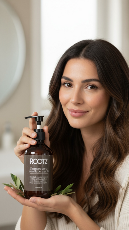 ROOTZ – Champù para crecimiento natural rápido y cabello más fuerte