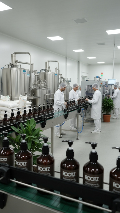 ROOTZ – Champù para crecimiento natural rápido y cabello más fuerte